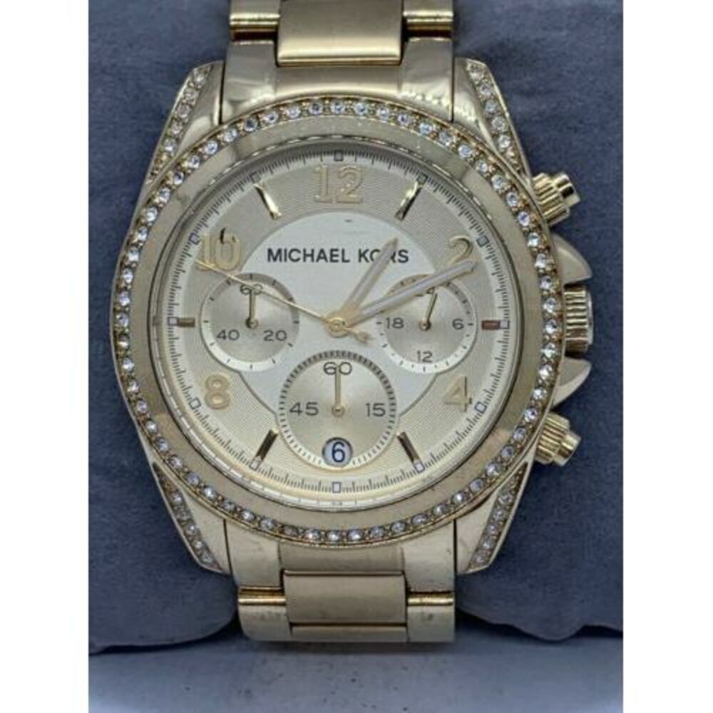 Michael Kors MK5166 Women's Watch Gold Stainless Steel Analog Quartz 39mm D938